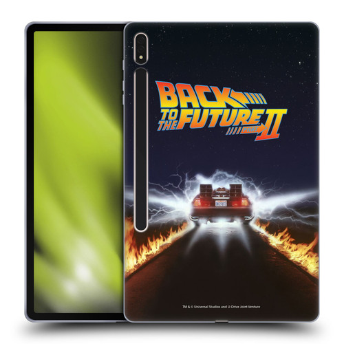 Back to the Future II Key Art Blast Soft Gel Case for Samsung Galaxy Tab S8 Plus