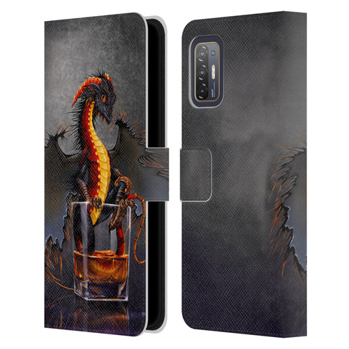 Stanley Morrison Dragons Black Pirate Drink Leather Book Wallet Case Cover For HTC Desire 21 Pro 5G