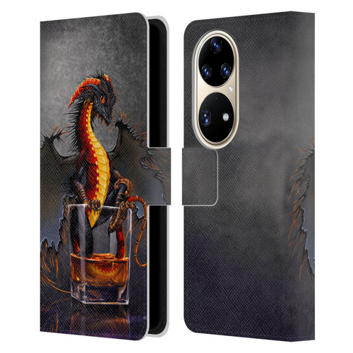 Stanley Morrison Dragons Black Pirate Drink Leather Book Wallet Case Cover For Huawei P50 Pro