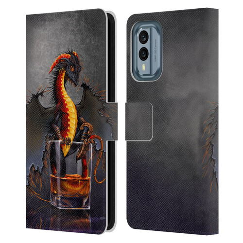 Stanley Morrison Dragons Black Pirate Drink Leather Book Wallet Case Cover For Nokia X30