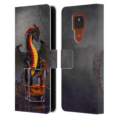 Stanley Morrison Dragons Black Pirate Drink Leather Book Wallet Case Cover For Motorola Moto E7 Plus