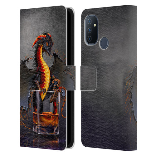 Stanley Morrison Dragons Black Pirate Drink Leather Book Wallet Case Cover For OnePlus Nord N100