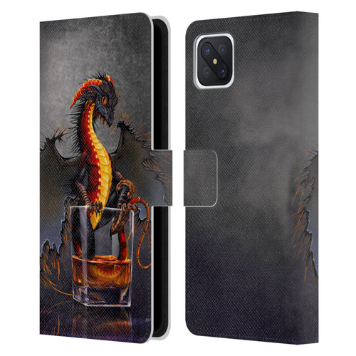 Stanley Morrison Dragons Black Pirate Drink Leather Book Wallet Case Cover For OPPO Reno4 Z 5G