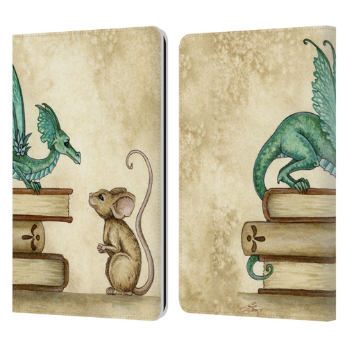 Amy Brown Folklore Curious Encounter Leather Book Wallet Case Cover For Amazon Kindle Paperwhite 1 / 2 / 3