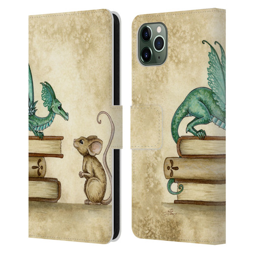 Amy Brown Folklore Curious Encounter Leather Book Wallet Case Cover For Apple iPhone 11 Pro Max