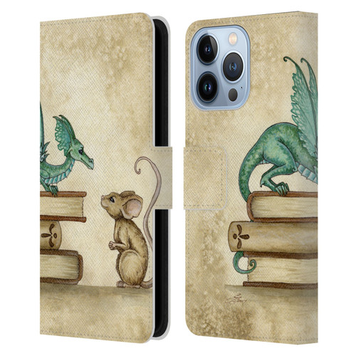 Amy Brown Folklore Curious Encounter Leather Book Wallet Case Cover For Apple iPhone 13 Pro