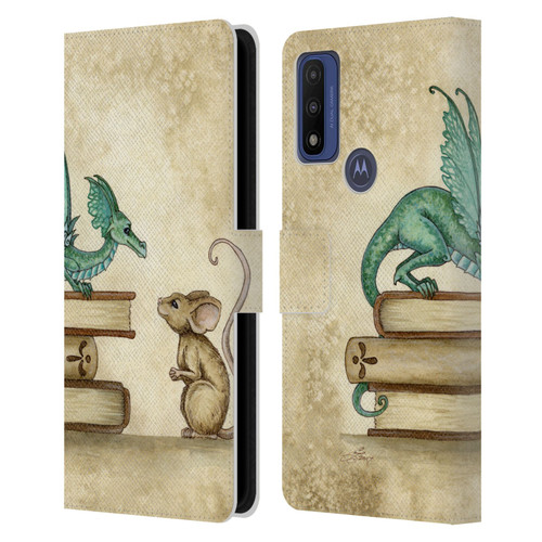 Amy Brown Folklore Curious Encounter Leather Book Wallet Case Cover For Motorola G Pure