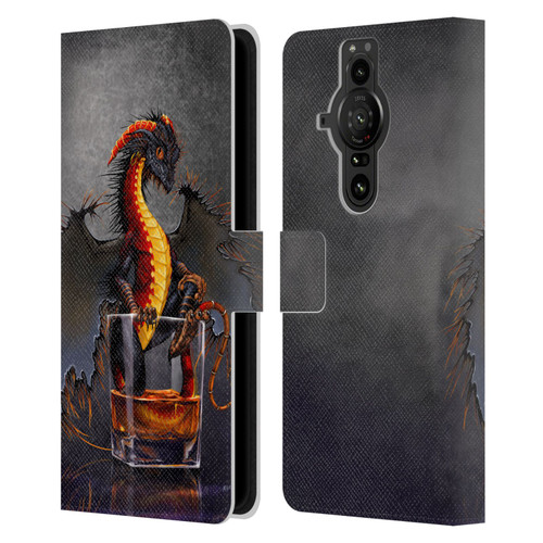 Stanley Morrison Dragons Black Pirate Drink Leather Book Wallet Case Cover For Sony Xperia Pro-I