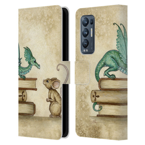 Amy Brown Folklore Curious Encounter Leather Book Wallet Case Cover For OPPO Find X3 Neo / Reno5 Pro+ 5G