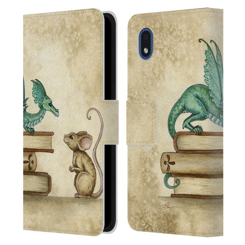 Amy Brown Folklore Curious Encounter Leather Book Wallet Case Cover For Samsung Galaxy A01 Core (2020)