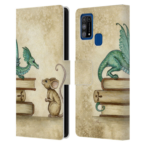 Amy Brown Folklore Curious Encounter Leather Book Wallet Case Cover For Samsung Galaxy M31 (2020)