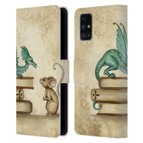 Amy Brown Folklore Curious Encounter Leather Book Wallet Case Cover For Samsung Galaxy M31s (2020)