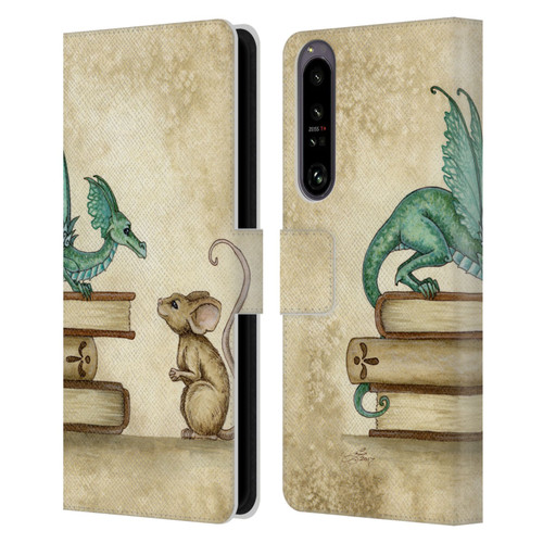 Amy Brown Folklore Curious Encounter Leather Book Wallet Case Cover For Sony Xperia 1 IV