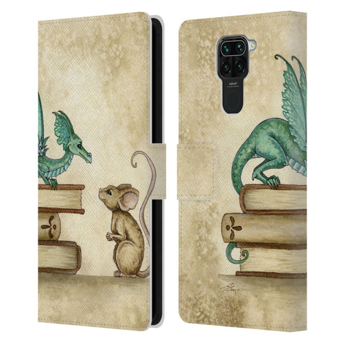 Amy Brown Folklore Curious Encounter Leather Book Wallet Case Cover For Xiaomi Redmi Note 9 / Redmi 10X 4G