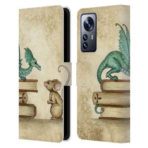 Amy Brown Folklore Curious Encounter Leather Book Wallet Case Cover For Xiaomi 12 Pro