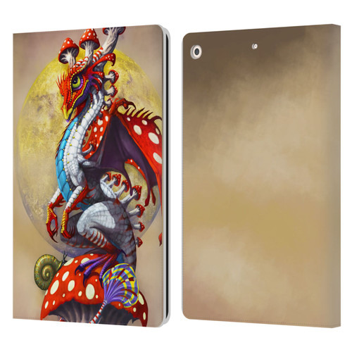 Stanley Morrison Dragons 3 Mushroom Garden Leather Book Wallet Case Cover For Apple iPad 10.2 2019/2020/2021