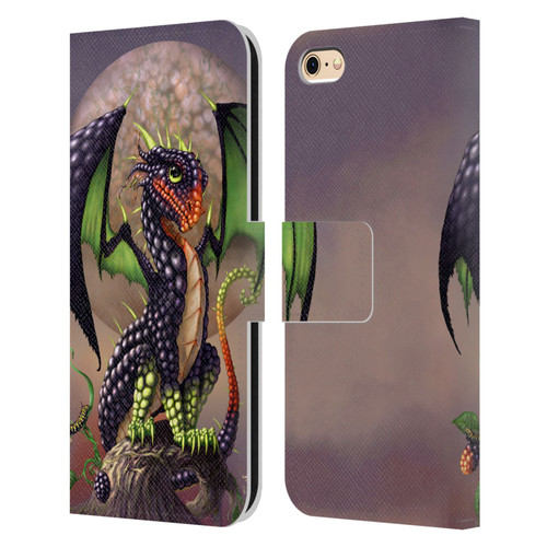 Stanley Morrison Dragons 3 Berry Garden Leather Book Wallet Case Cover For Apple iPhone 6 / iPhone 6s