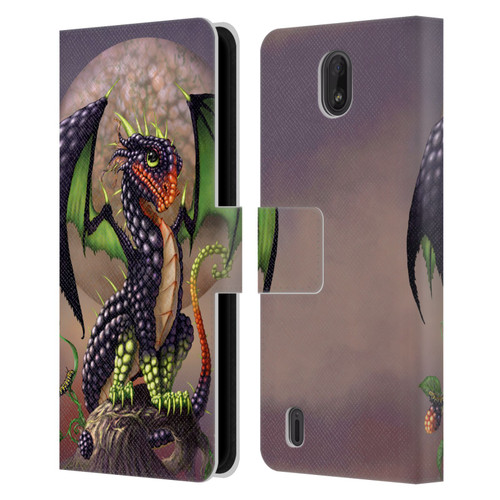 Stanley Morrison Dragons 3 Berry Garden Leather Book Wallet Case Cover For Nokia C01 Plus/C1 2nd Edition