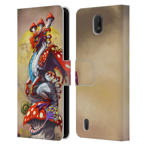 Stanley Morrison Dragons 3 Mushroom Garden Leather Book Wallet Case Cover For Nokia C01 Plus/C1 2nd Edition