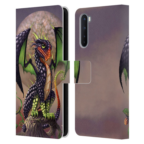 Stanley Morrison Dragons 3 Berry Garden Leather Book Wallet Case Cover For OnePlus Nord 5G
