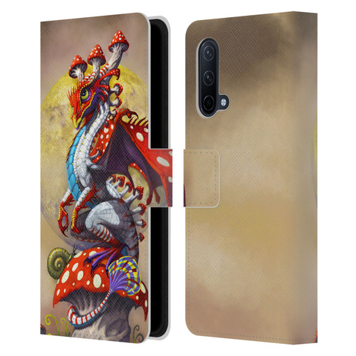 Stanley Morrison Dragons 3 Mushroom Garden Leather Book Wallet Case Cover For OnePlus Nord CE 5G