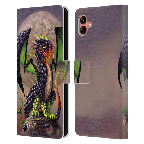 Stanley Morrison Dragons 3 Berry Garden Leather Book Wallet Case Cover For Samsung Galaxy A04 (2022)