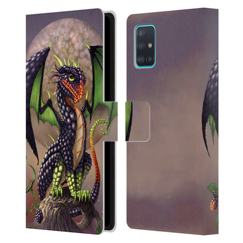 Stanley Morrison Dragons 3 Berry Garden Leather Book Wallet Case Cover For Samsung Galaxy A51 (2019)