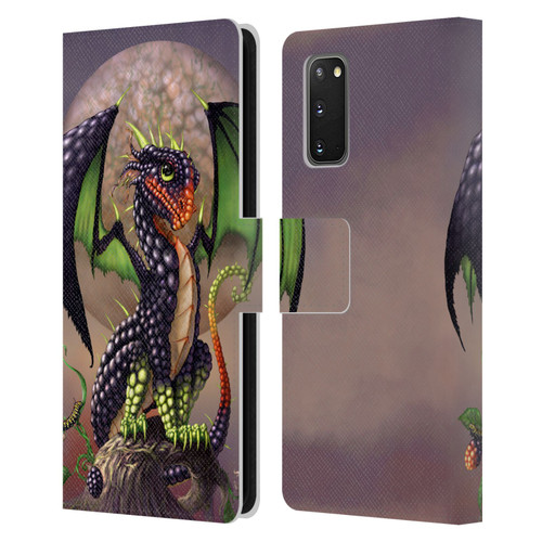 Stanley Morrison Dragons 3 Berry Garden Leather Book Wallet Case Cover For Samsung Galaxy S20 / S20 5G