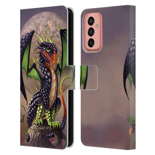Stanley Morrison Dragons 3 Berry Garden Leather Book Wallet Case Cover For Samsung Galaxy M13 (2022)