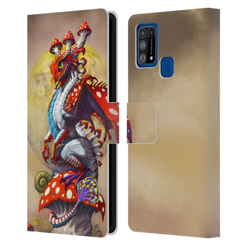 Stanley Morrison Dragons 3 Mushroom Garden Leather Book Wallet Case Cover For Samsung Galaxy M31 (2020)