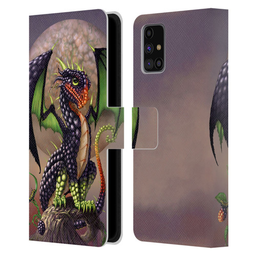 Stanley Morrison Dragons 3 Berry Garden Leather Book Wallet Case Cover For Samsung Galaxy M31s (2020)