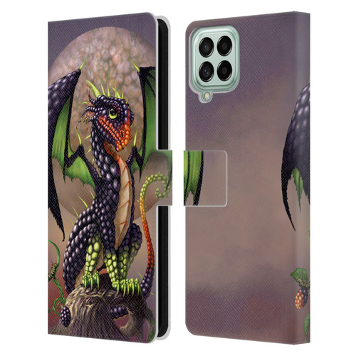 Stanley Morrison Dragons 3 Berry Garden Leather Book Wallet Case Cover For Samsung Galaxy M53 (2022)