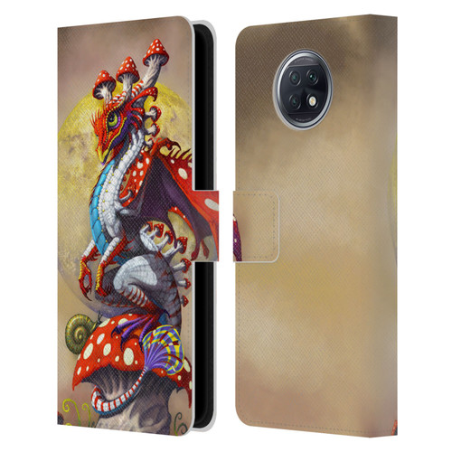 Stanley Morrison Dragons 3 Mushroom Garden Leather Book Wallet Case Cover For Xiaomi Redmi Note 9T 5G