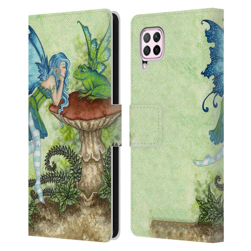 Amy Brown Pixies Frog Gossip Leather Book Wallet Case Cover For Huawei Nova 6 SE / P40 Lite