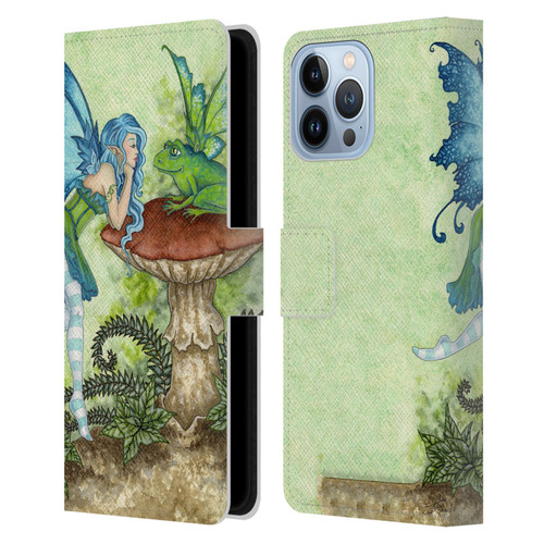 Amy Brown Pixies Frog Gossip Leather Book Wallet Case Cover For Apple iPhone 13 Pro Max