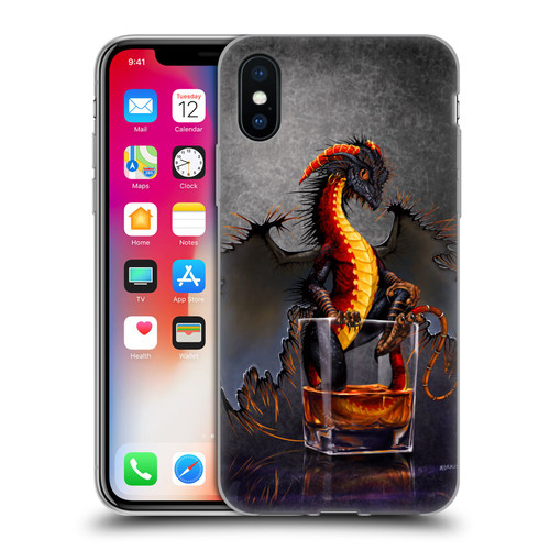 Stanley Morrison Dragons Black Pirate Drink Soft Gel Case for Apple iPhone X / iPhone XS