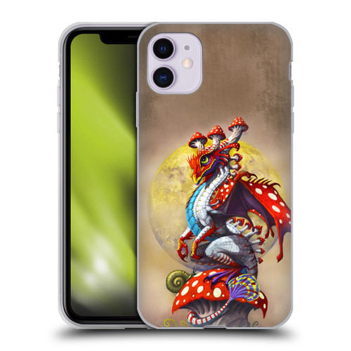 Stanley Morrison Dragons 3 Mushroom Garden Soft Gel Case for Apple iPhone 11