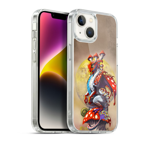 Stanley Morrison Dragons 3 Mushroom Garden Soft Gel Case for Apple iPhone 14