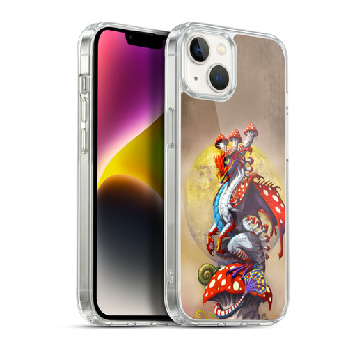 Stanley Morrison Dragons 3 Mushroom Garden Soft Gel Case for Apple iPhone 14 Plus & MagSafe
