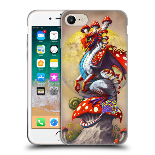 Stanley Morrison Dragons 3 Mushroom Garden Soft Gel Case for Apple iPhone 7 / 8 / SE 2020 & 2022