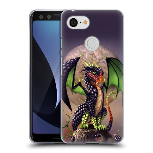 Stanley Morrison Dragons 3 Berry Garden Soft Gel Case for Google Pixel 3