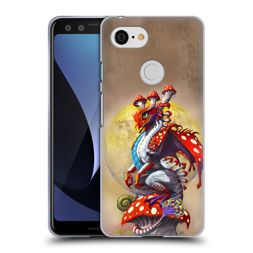 Stanley Morrison Dragons 3 Mushroom Garden Soft Gel Case for Google Pixel 3