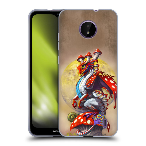 Stanley Morrison Dragons 3 Mushroom Garden Soft Gel Case for Nokia C10 / C20
