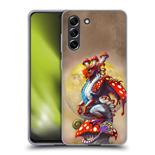 Stanley Morrison Dragons 3 Mushroom Garden Soft Gel Case for Samsung Galaxy S21 FE 5G