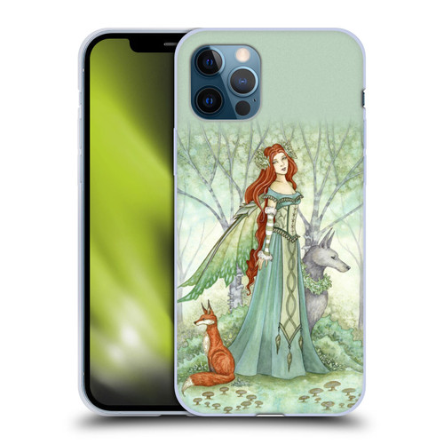 Amy Brown Magical Fairies Woodland Fairy With Fox & Wolf Soft Gel Case for Apple iPhone 12 / iPhone 12 Pro