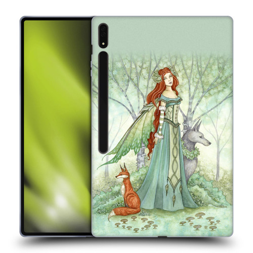 Amy Brown Magical Fairies Woodland Fairy With Fox & Wolf Soft Gel Case for Samsung Galaxy Tab S8 Ultra