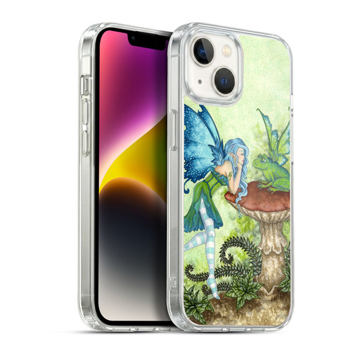 Amy Brown Pixies Frog Gossip Soft Gel Case for Apple iPhone 14