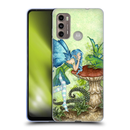 Amy Brown Pixies Frog Gossip Soft Gel Case for Motorola Moto G60 / Moto G40 Fusion