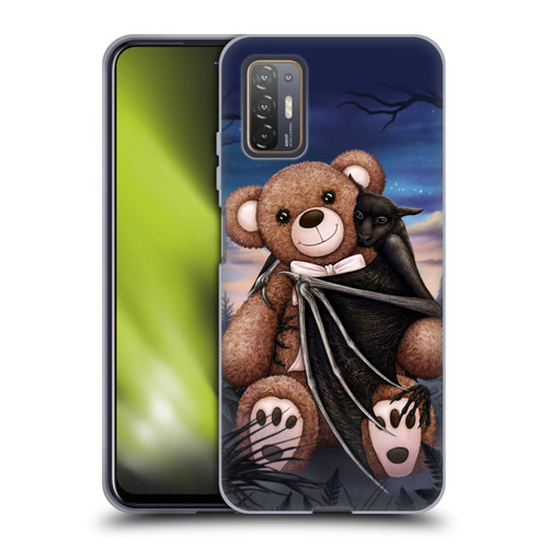 Sarah Richter Animals Bat Cuddling A Toy Bear Soft Gel Case for HTC Desire 21 Pro 5G