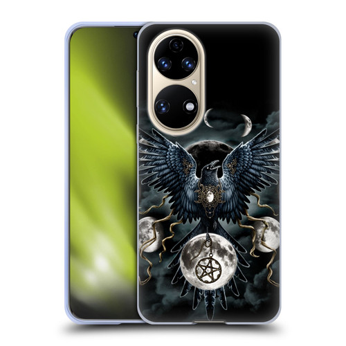 Sarah Richter Animals Gothic Black Raven Soft Gel Case for Huawei P50